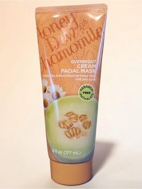 Honey Dew & Chamomile Overnight Facial Mask - Hydrating Cream